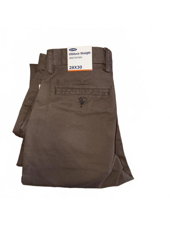 Old Navy Other - Old Navy NWT Ultimate Straight  Men’s 28 x 30 Built-In Flex Brown Pants  XS